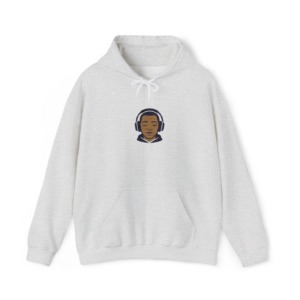 T-Shirt with Meditative Headphone Person Graphic