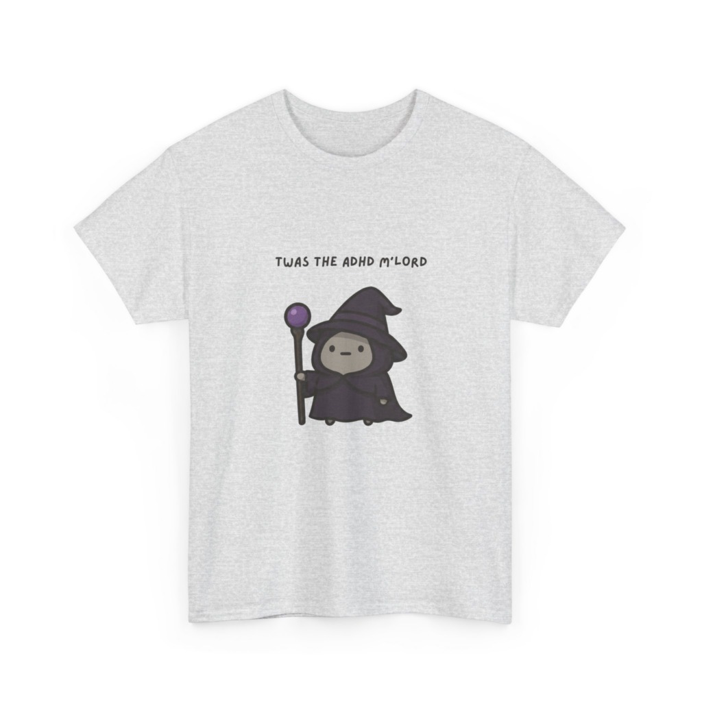 Twas the ADHD M'Lord Wizard Graphic T-Shirt
