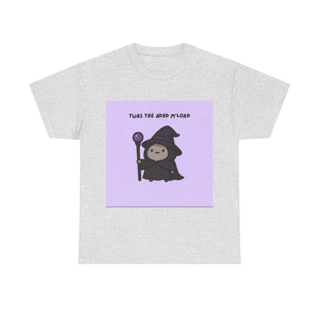 T-Shirt: Disgruntled Wizard 'ADHD M'LORD' Graphic